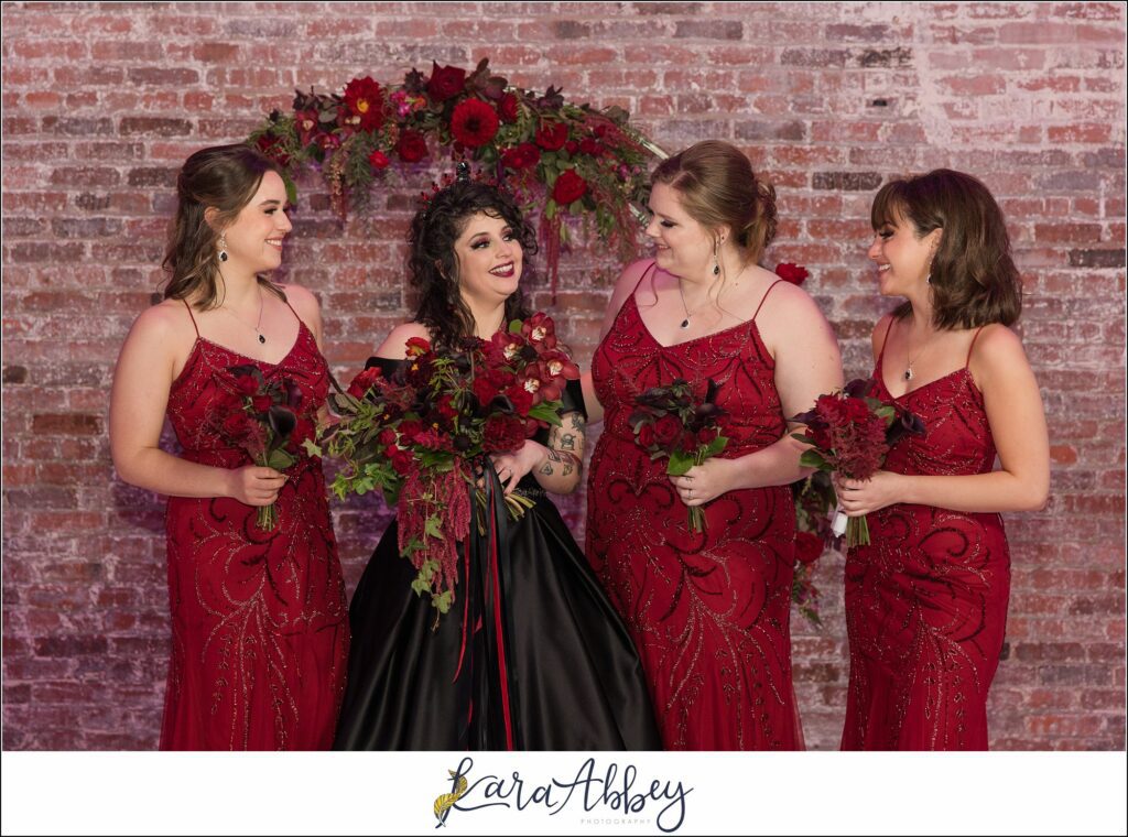 Goth Glam Halloween Wedding at J Verno Studios Pittsburgh PA