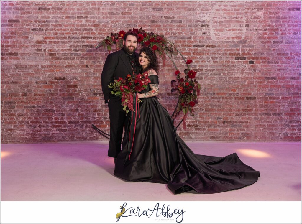 Goth Glam Halloween Wedding at J Verno Studios Pittsburgh PA