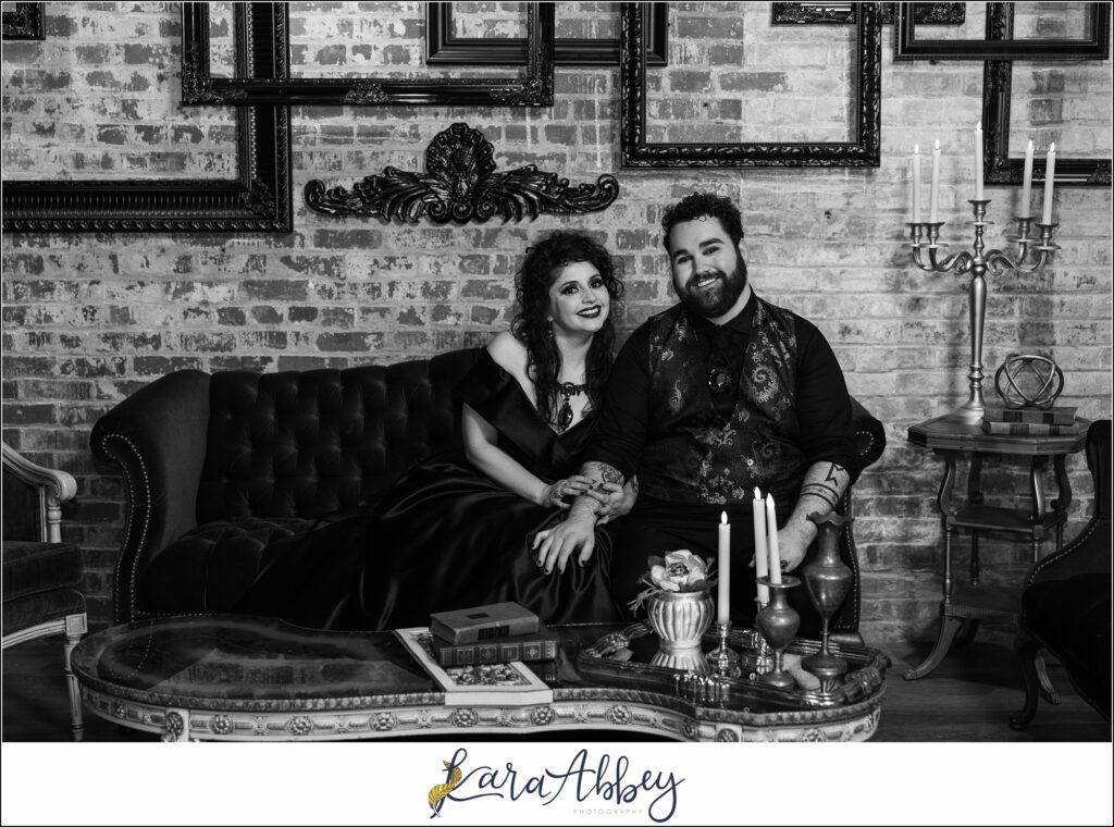 Goth Glam Halloween Wedding at J Verno Studios Pittsburgh PA