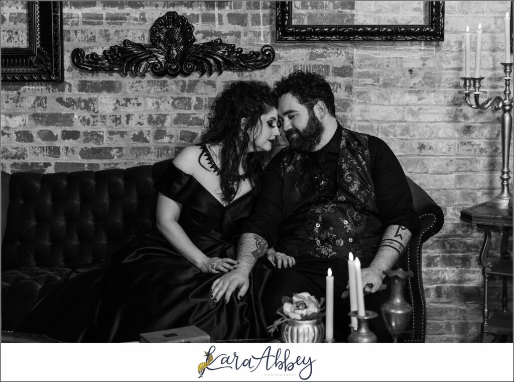 Goth Glam Halloween Wedding at J Verno Studios Pittsburgh PA