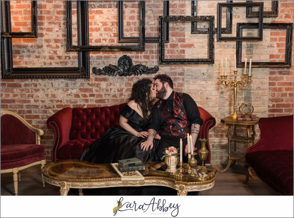 Goth Glam Halloween Wedding at J Verno Studios Pittsburgh PA