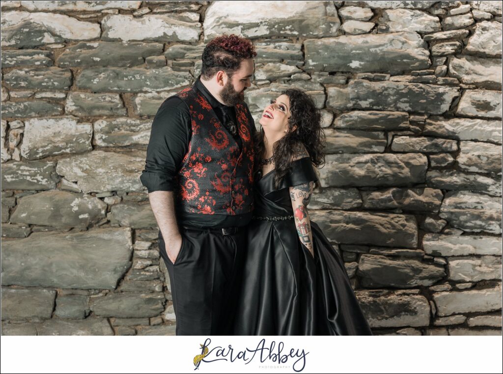 Goth Glam Halloween Wedding at J Verno Studios Pittsburgh PA