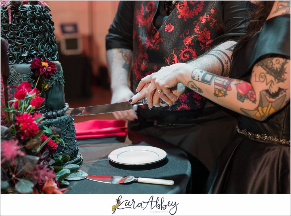 Goth Glam Halloween Wedding at J Verno Studios Pittsburgh PA