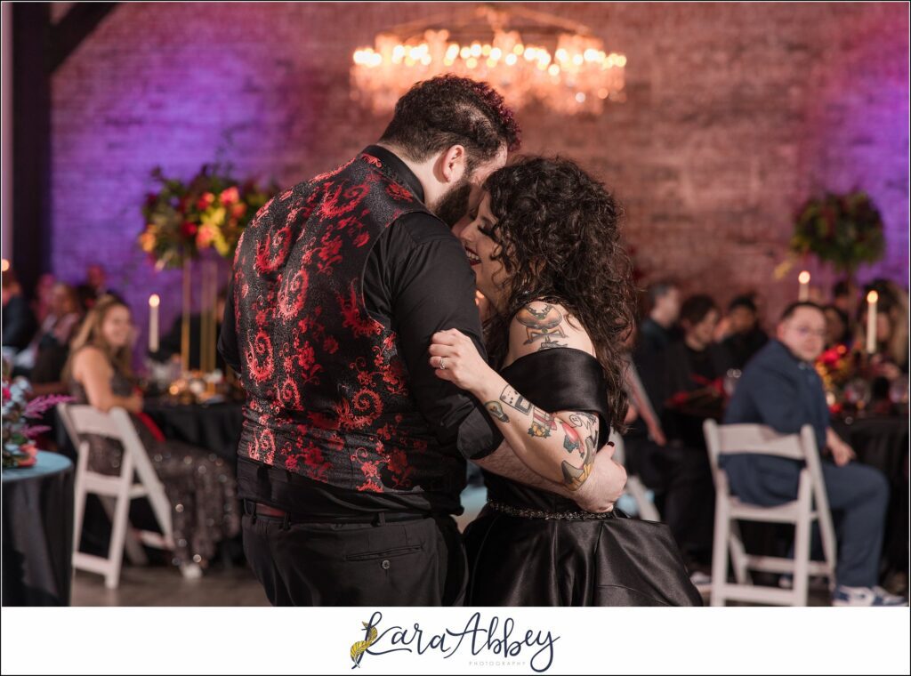 Goth Glam Halloween Wedding at J Verno Studios Pittsburgh PA