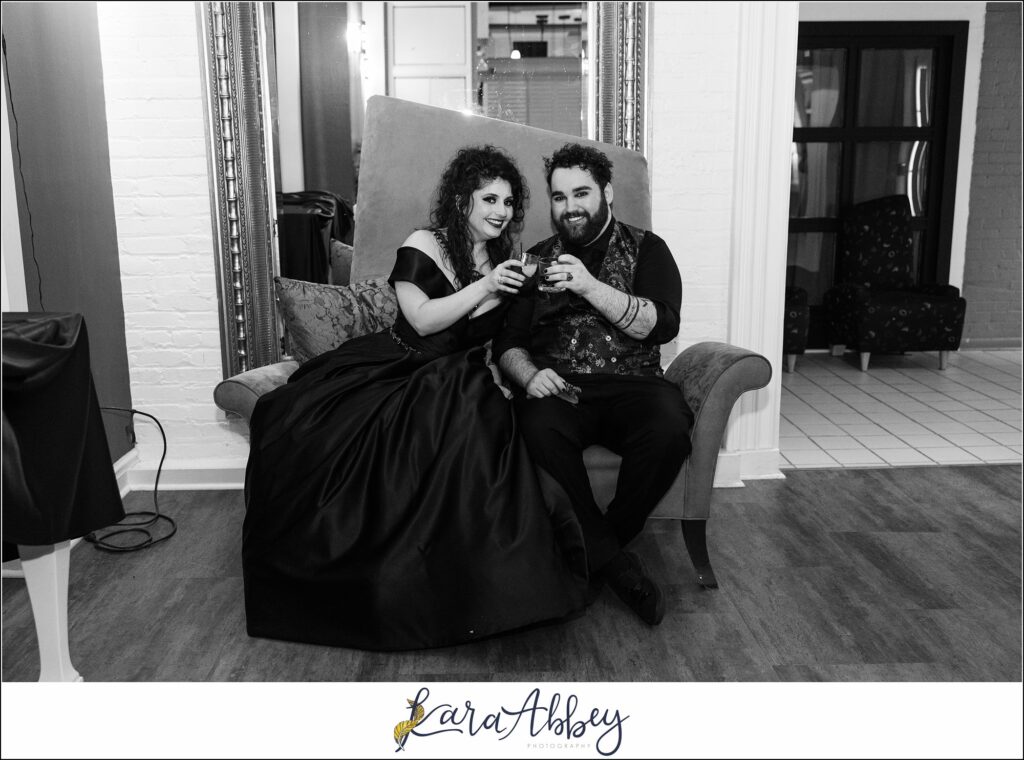 Goth Glam Halloween Wedding at J Verno Studios Pittsburgh PA