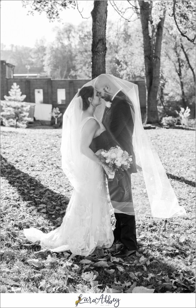 Classic Fall Wedding Portraits along Main Street in Downtown Irwin, PA