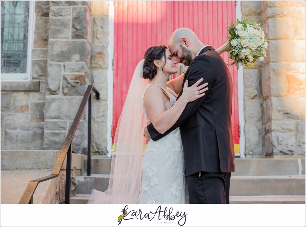 Classic Fall Wedding Portraits along Main Street in Downtown Irwin, PA