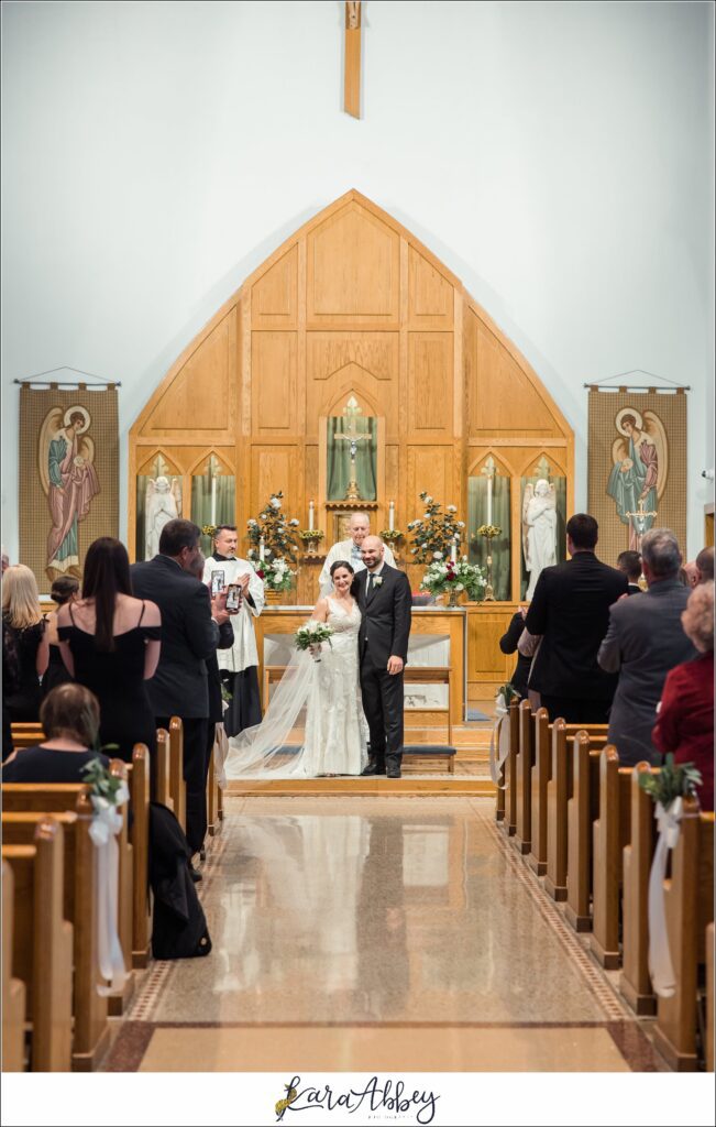 Classic Fall Wedding at Immaculate Conception Church in Irwin, PA