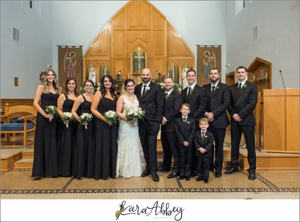 Classic Fall Wedding at Immaculate Conception Church in Irwin, PA