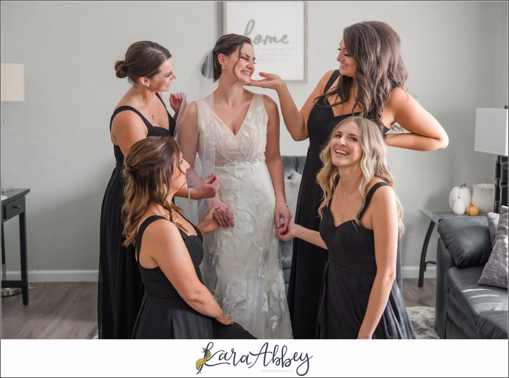 Classic Fall Wedding in Irwin, PA Details & Getting Ready