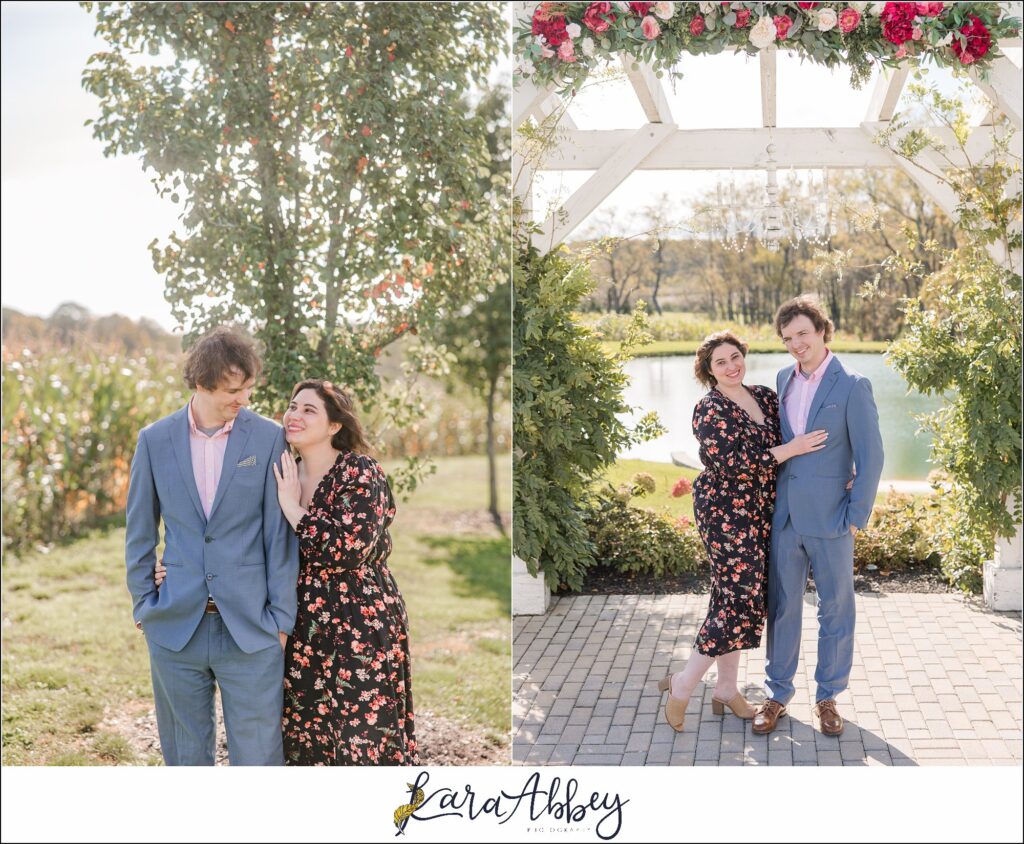 Fall Engagement Photos at The White Barn at Lucas Farm in Oakland, MD