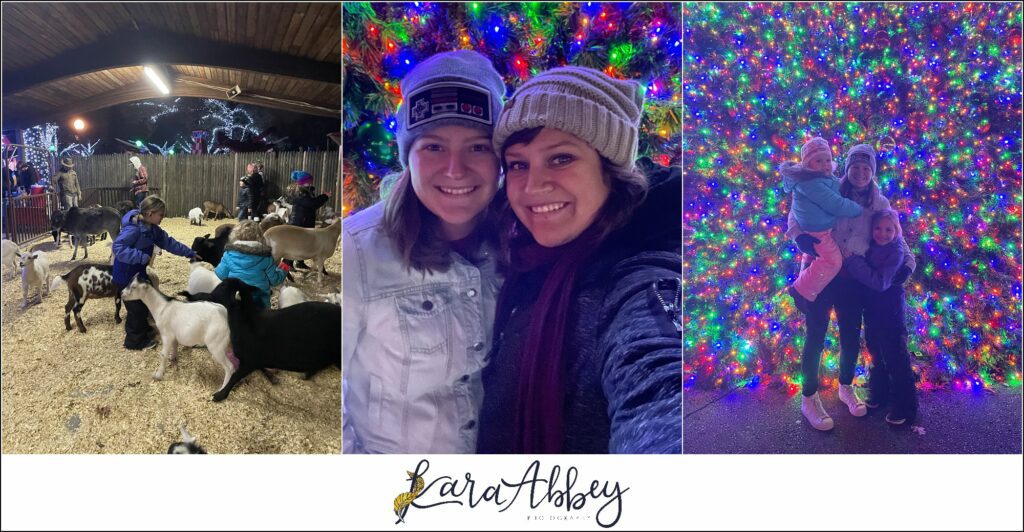 Celebrating Leander's 3rd Birthday at Kennywood Holiday Lights