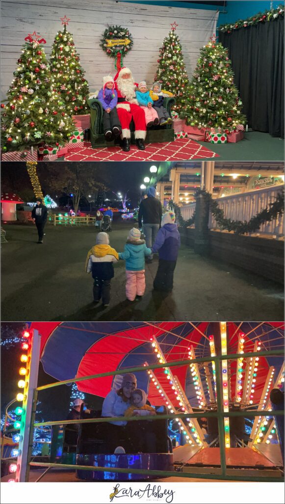 Celebrating Leander's 3rd Birthday at Kennywood Holiday Lights