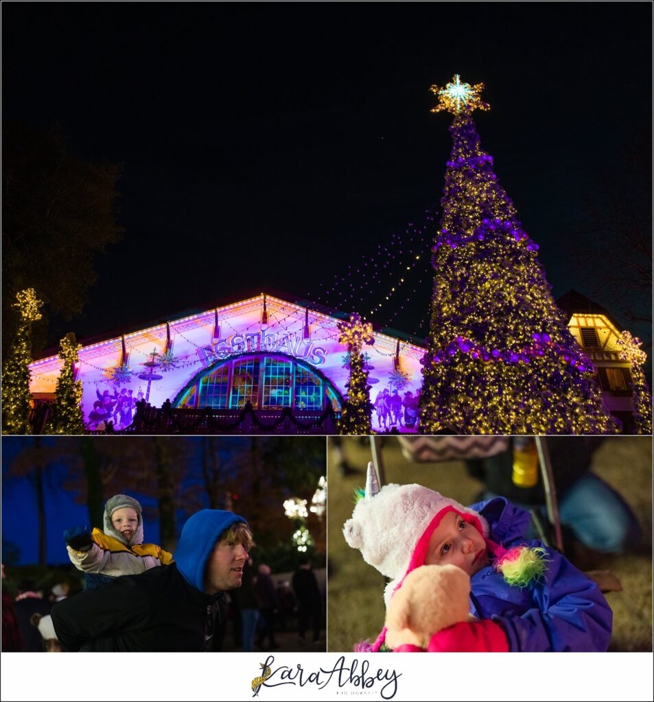 Christmas Town at Busch Gardens Williamsburg Adventuring Abbeys Family Vlog