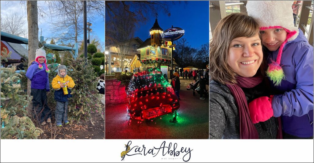 Christmas Town at Busch Gardens Williamsburg Adventuring Abbeys Family Vlog