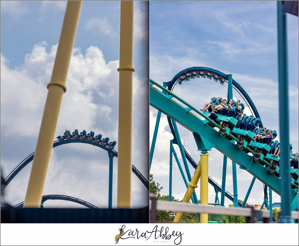 Kara Abbey Photography XscreamThrills Roller Coaster Photography Sea World Orlando, FL