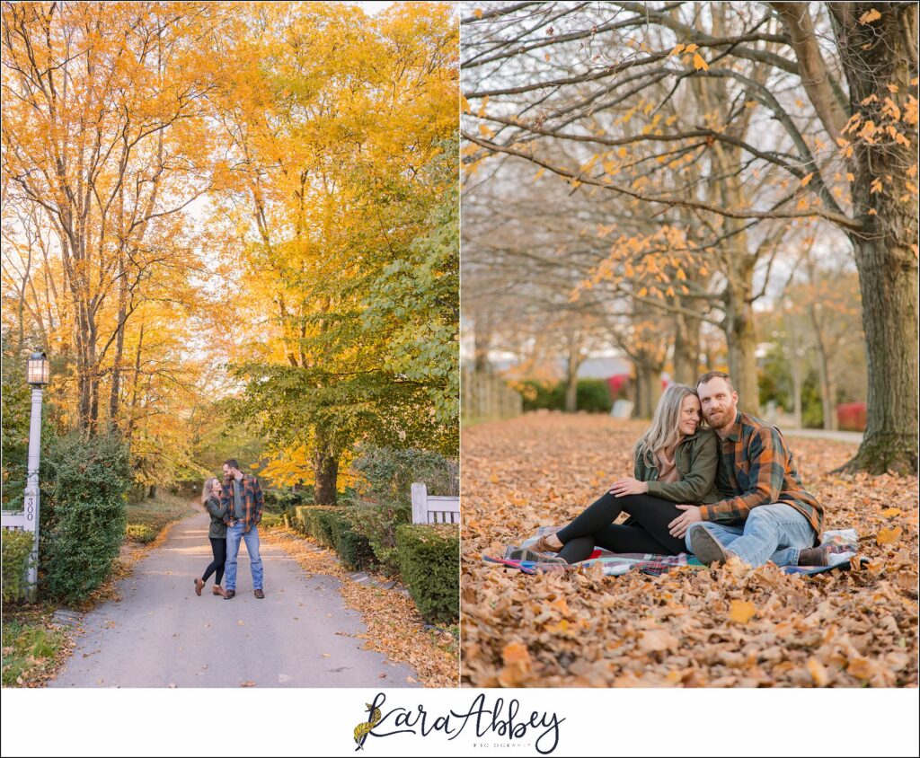 Fall Engagement Session at Greendance Winery in Mt Pleasant PA