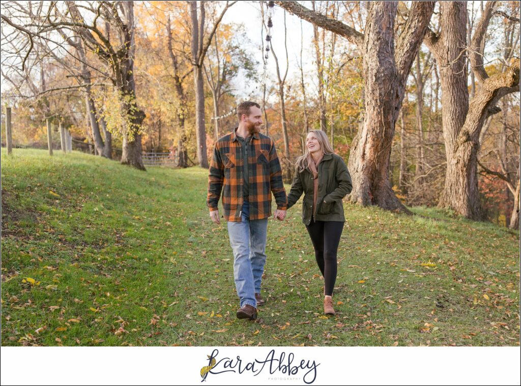 Fall Engagement Session at Greendance Winery in Mt Pleasant PA