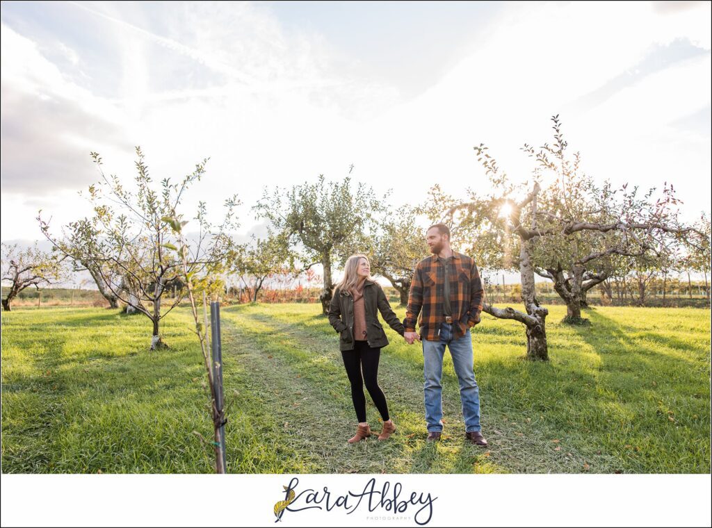 Fall Engagement Session at Greendance Winery in Mt Pleasant PA