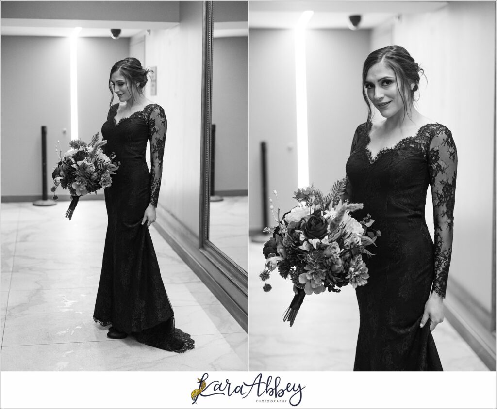 Winter Snowy Elopement Portraits in Pittsburgh PA