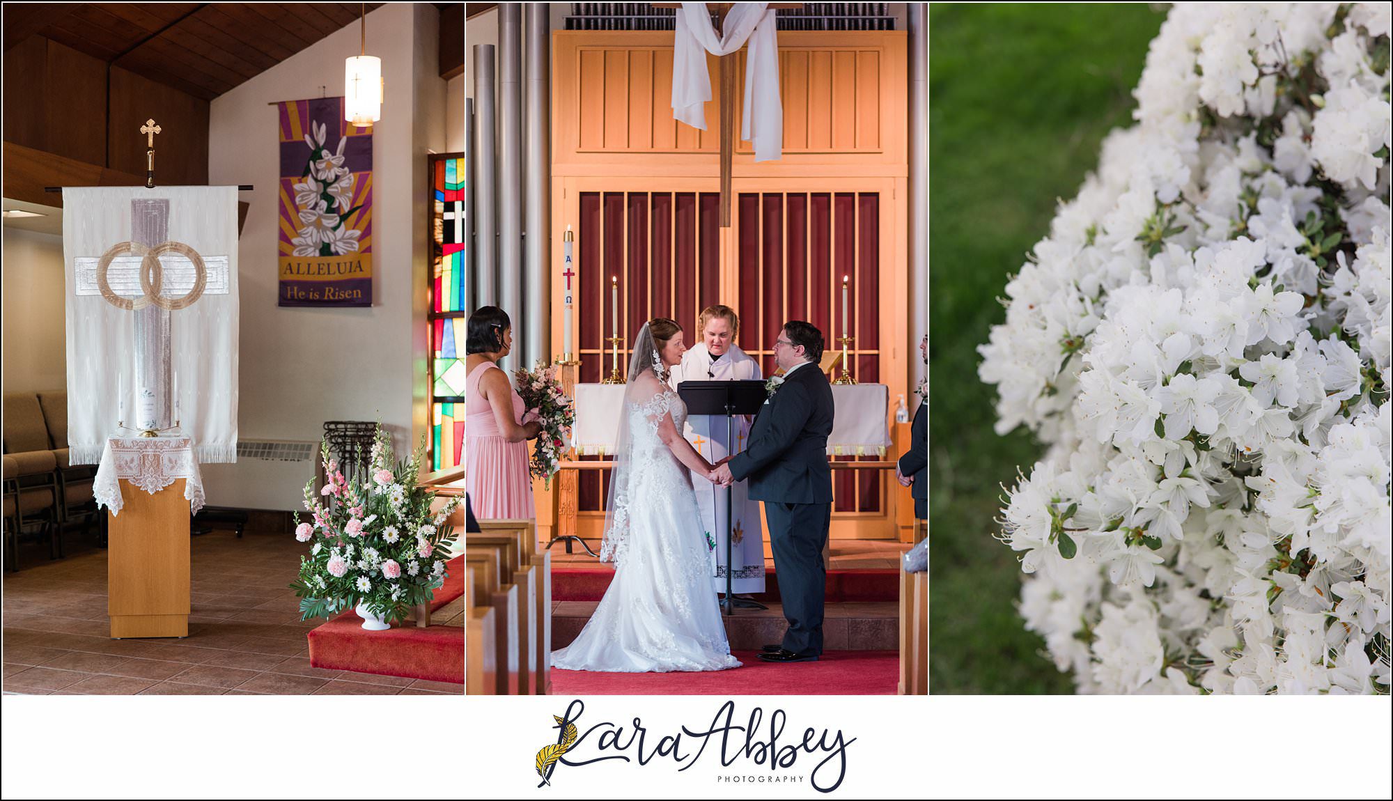 Spring Wedding at Lutheran Church of Our Saviour in Irwin, PA