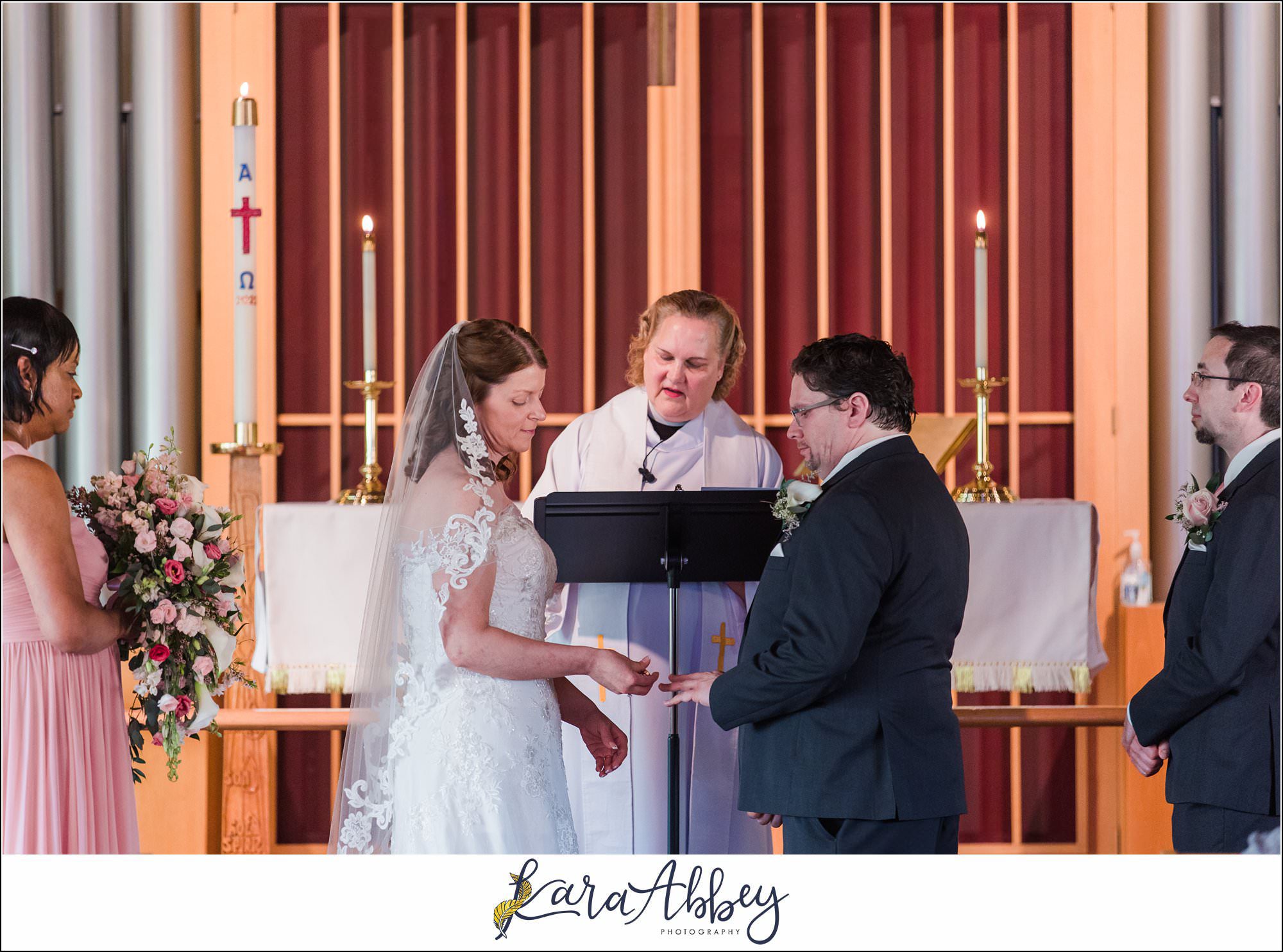 Spring Wedding at Lutheran Church of Our Saviour in Irwin, PA