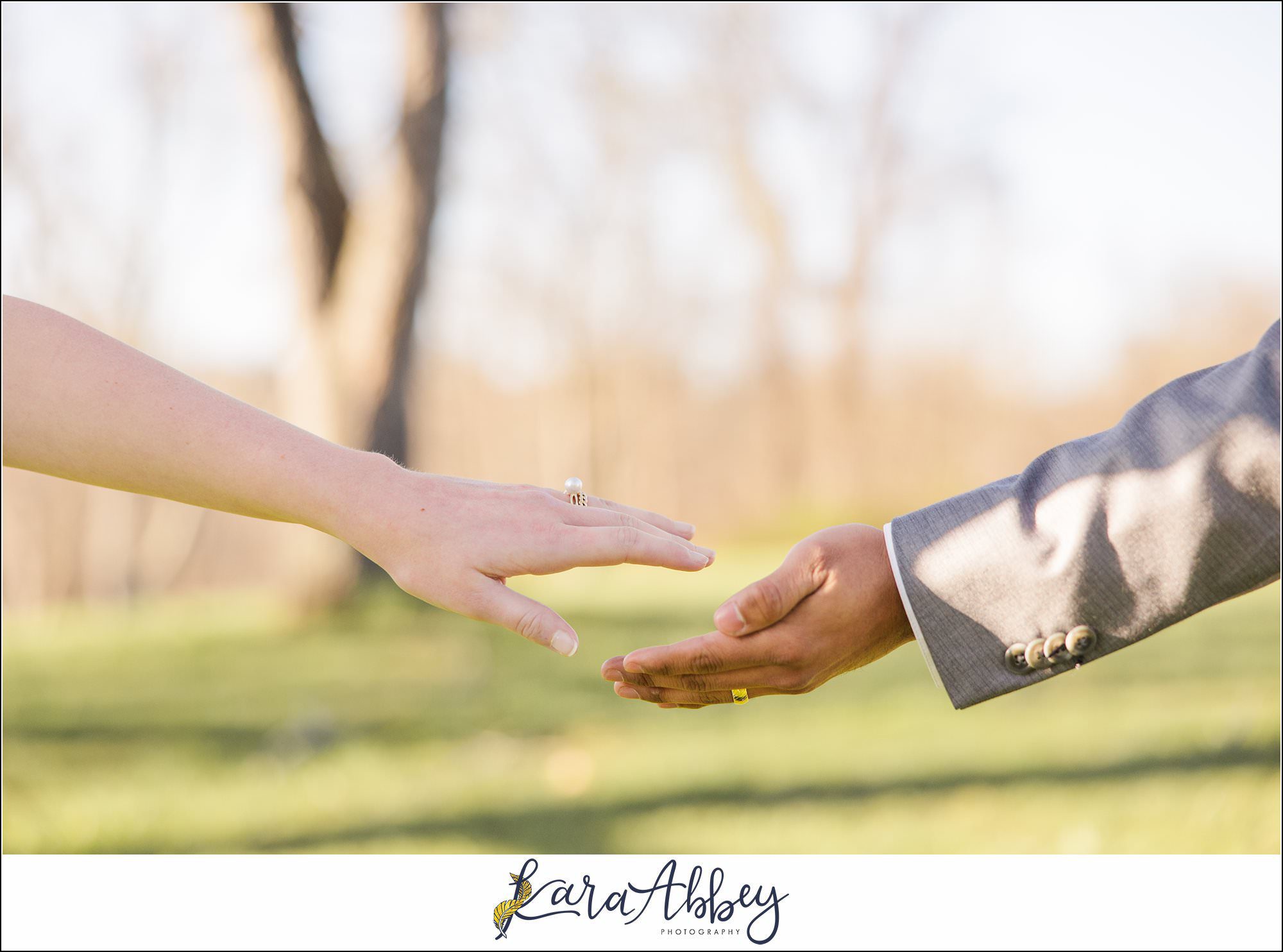 Spring Elopement Portraits at Oak Hollow Park in North Huntingdon, PA