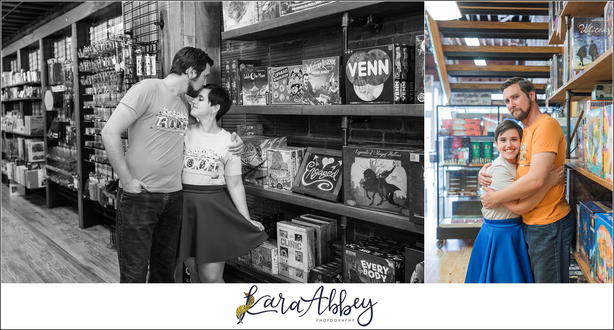Engagement Session at Games Unlimited in Pittsburgh, PA