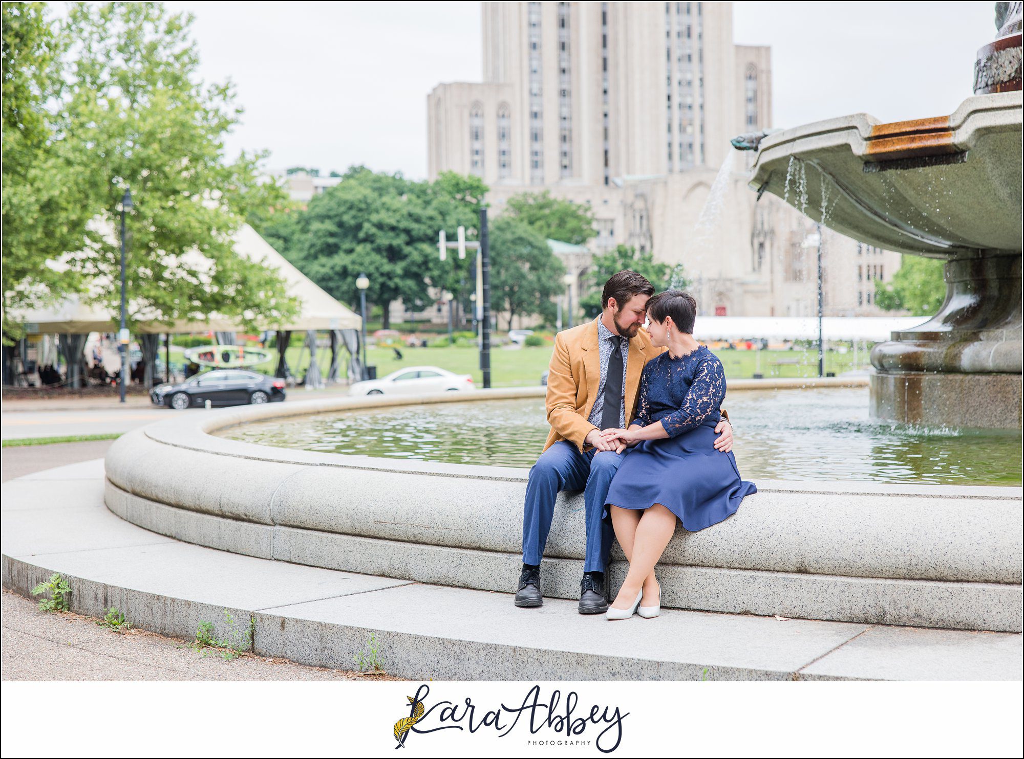 Engagement Session at Frick Fine Arts Building in Pittsburgh, PA