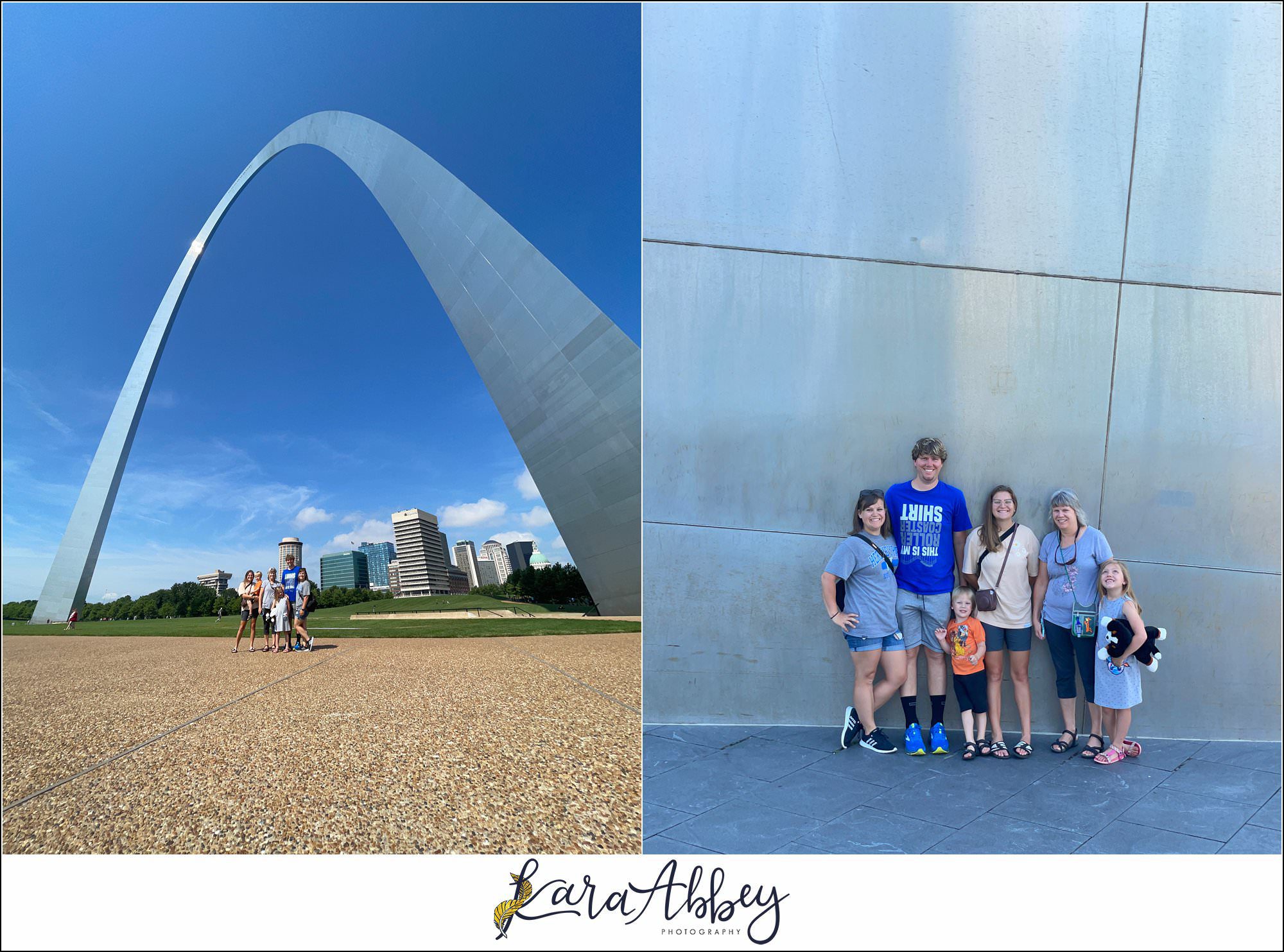 The St. Louis Arch on the way to Silver Dollar City The Adventuring Abbeys Vlog
