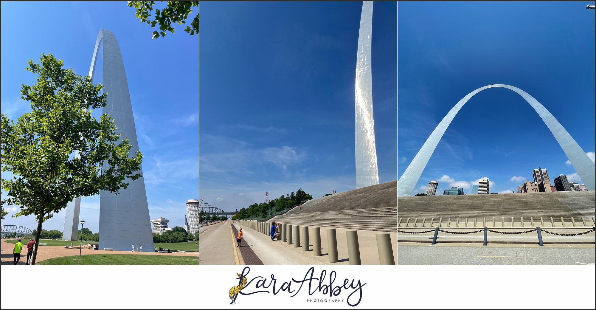 The St. Louis Arch on the way to Silver Dollar City The Adventuring Abbeys Vlog