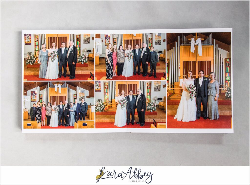 Blush Pink Leather Wedding Album Irwin PA