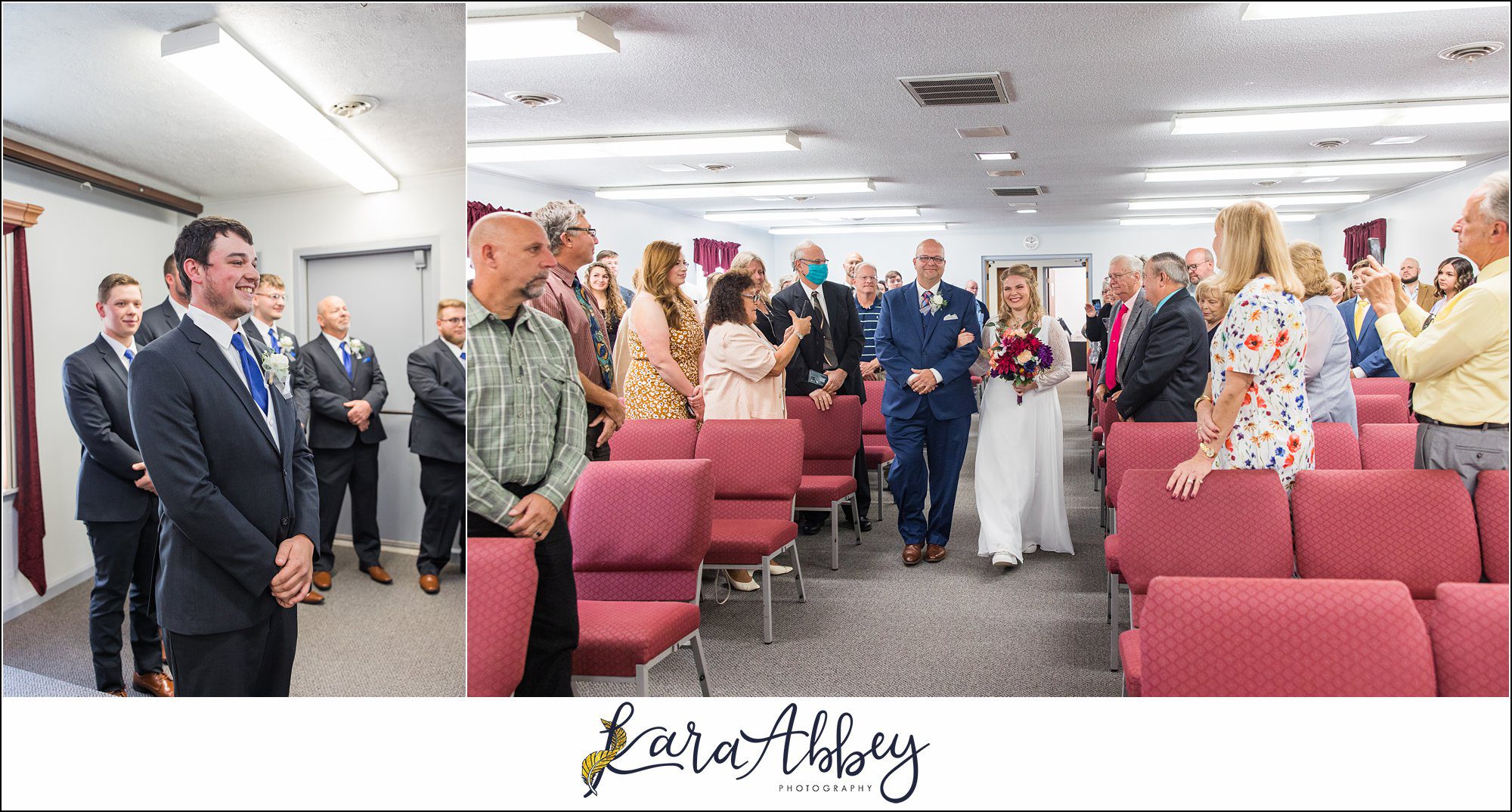 Summer Wedding Ceremony at Friendship Baptist Church in Irwin, PA