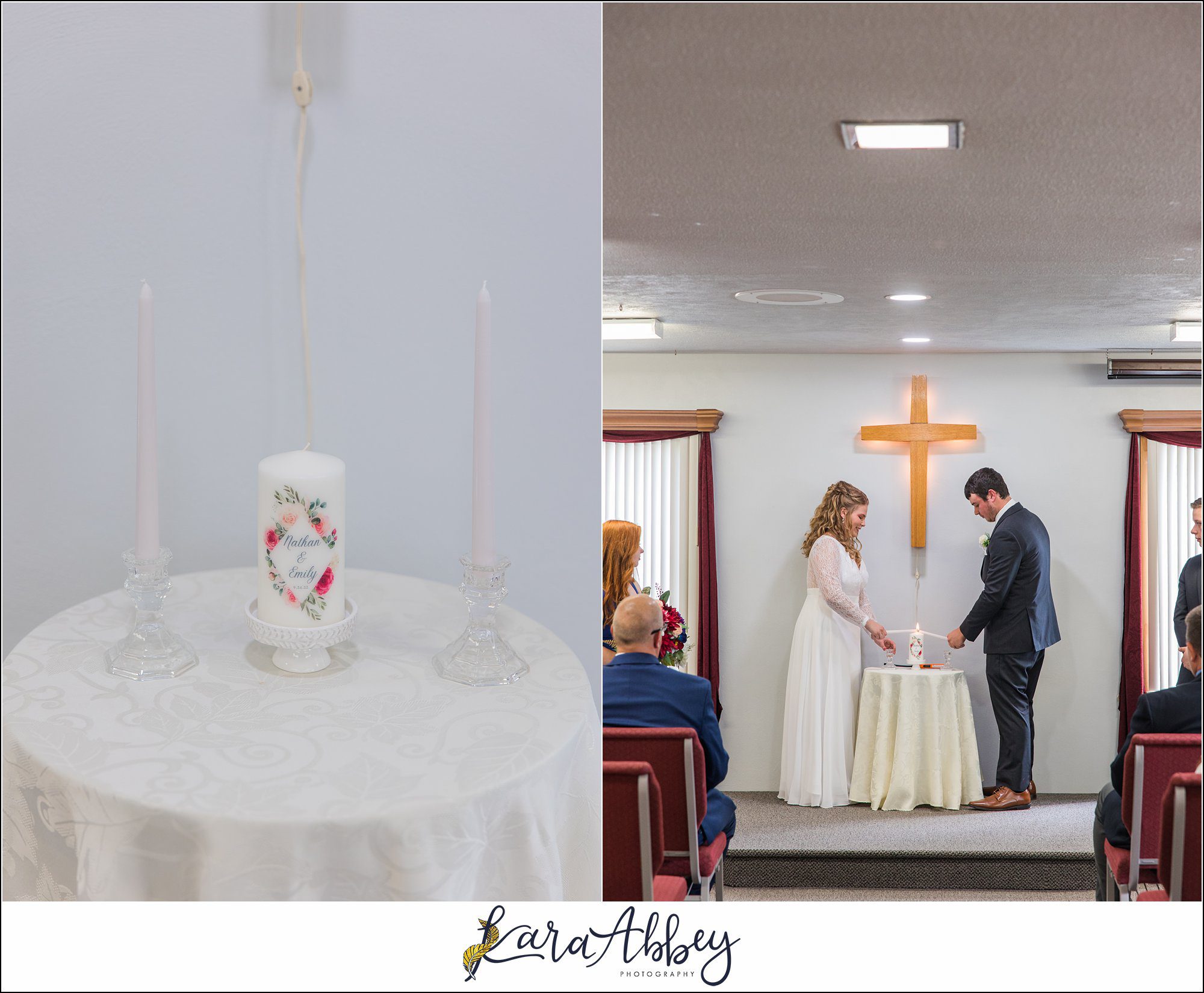 Summer Wedding Ceremony at Friendship Baptist Church in Irwin, PA