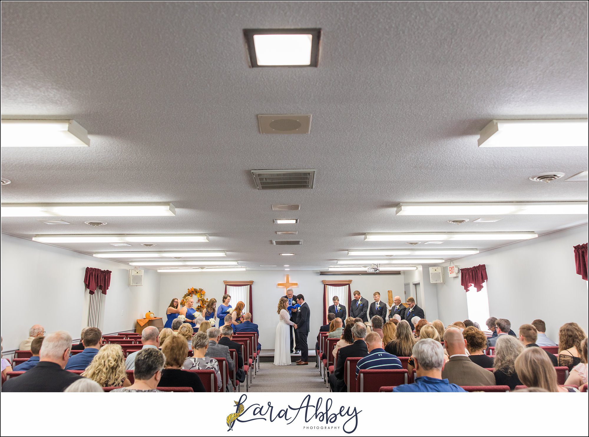 Summer Wedding Ceremony at Friendship Baptist Church in Irwin, PA