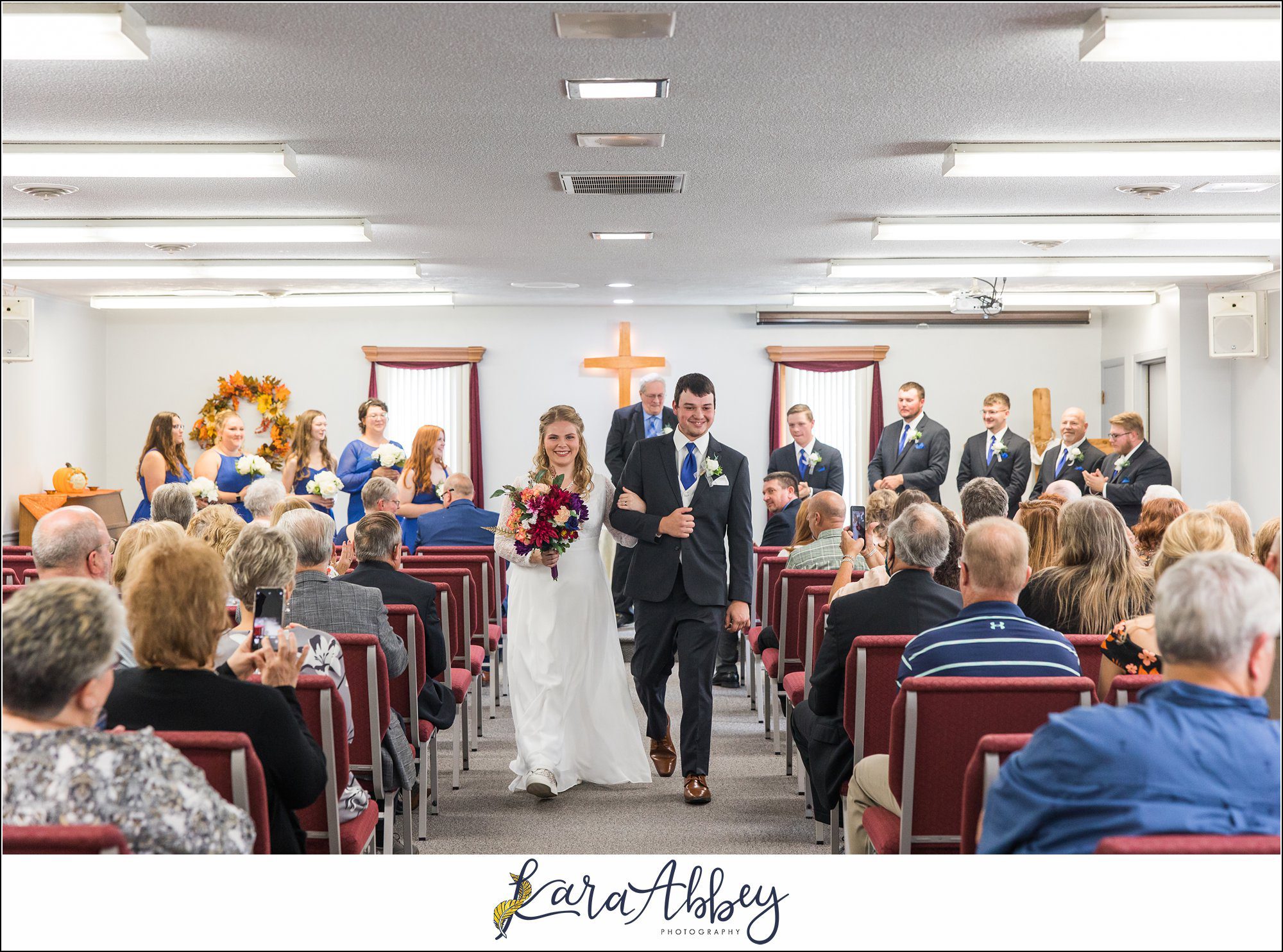 Summer Wedding Ceremony at Friendship Baptist Church in Irwin, PA