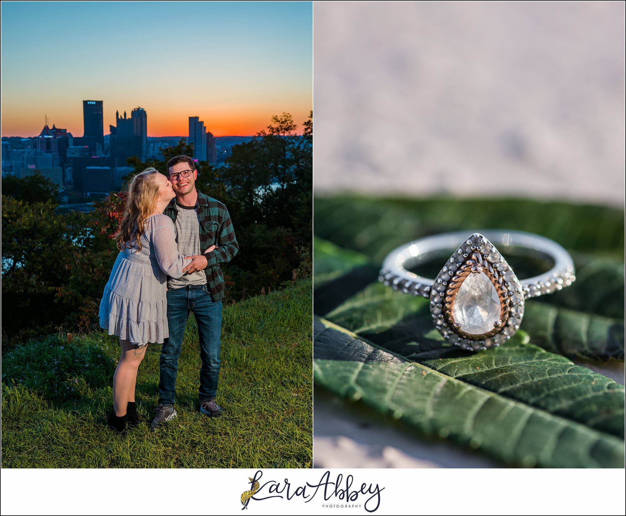 Sunrise Engagement Session on Mount Washington Pittsburgh PA