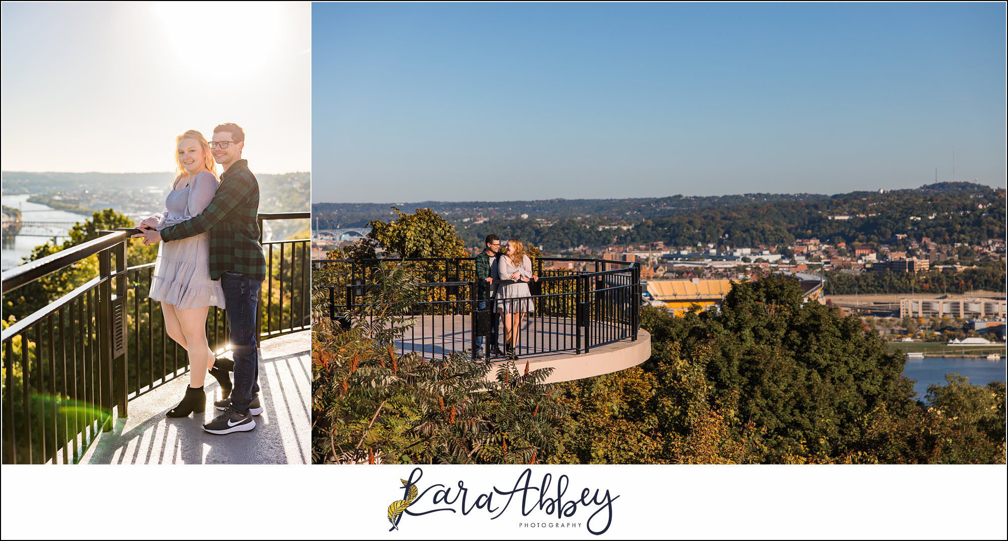 Sunrise Engagement Session on Mount Washington Pittsburgh PA