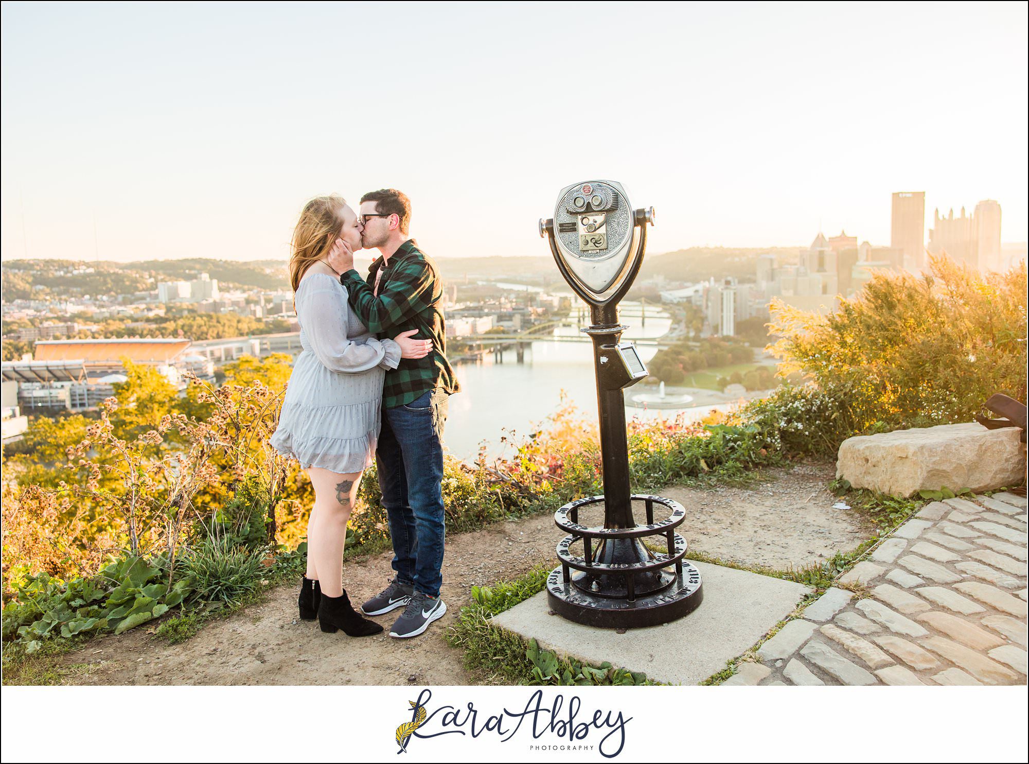 Sunrise Engagement Session on Mount Washington Pittsburgh PA