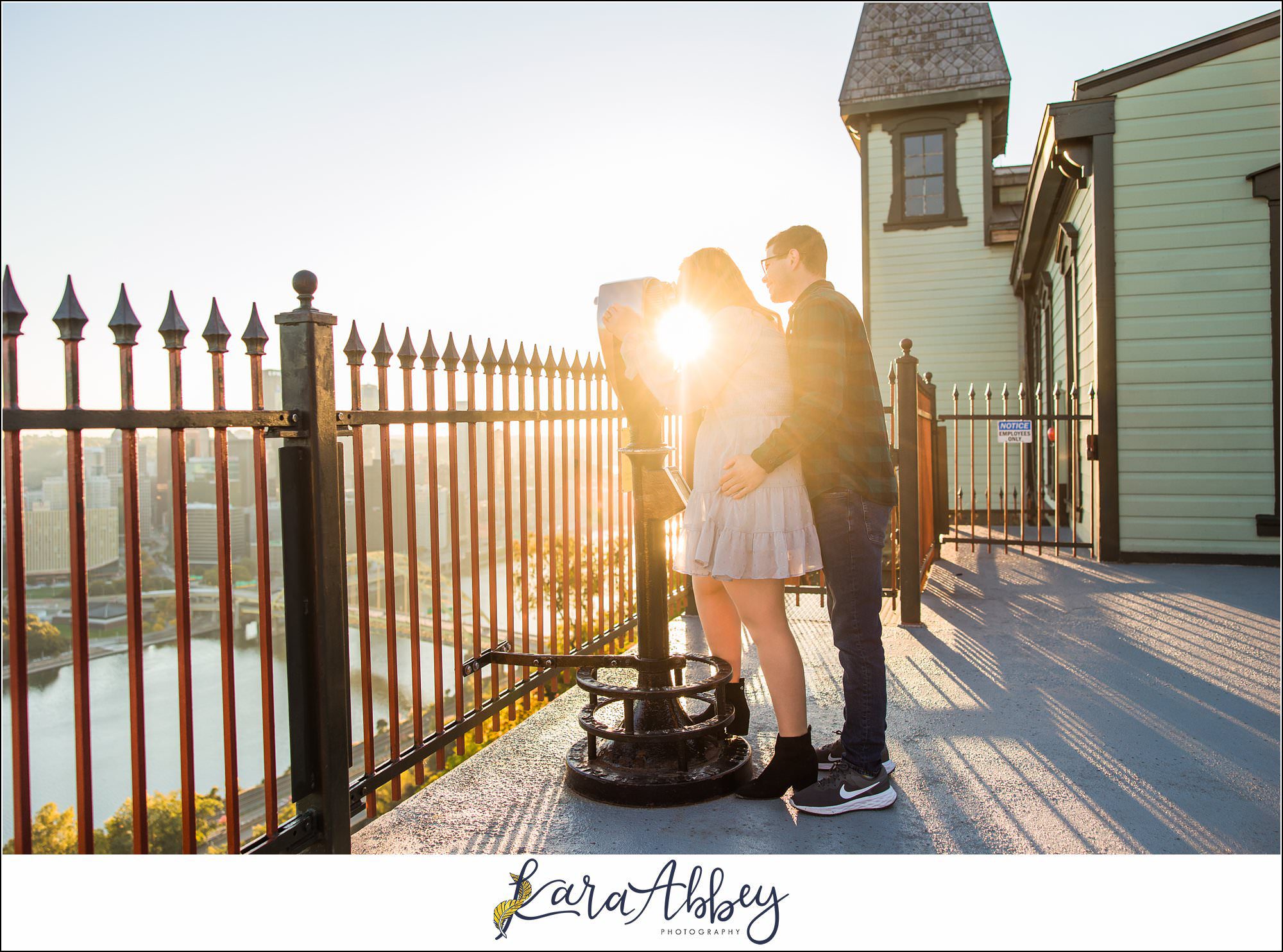 Sunrise Engagement Session on Mount Washington Pittsburgh PA