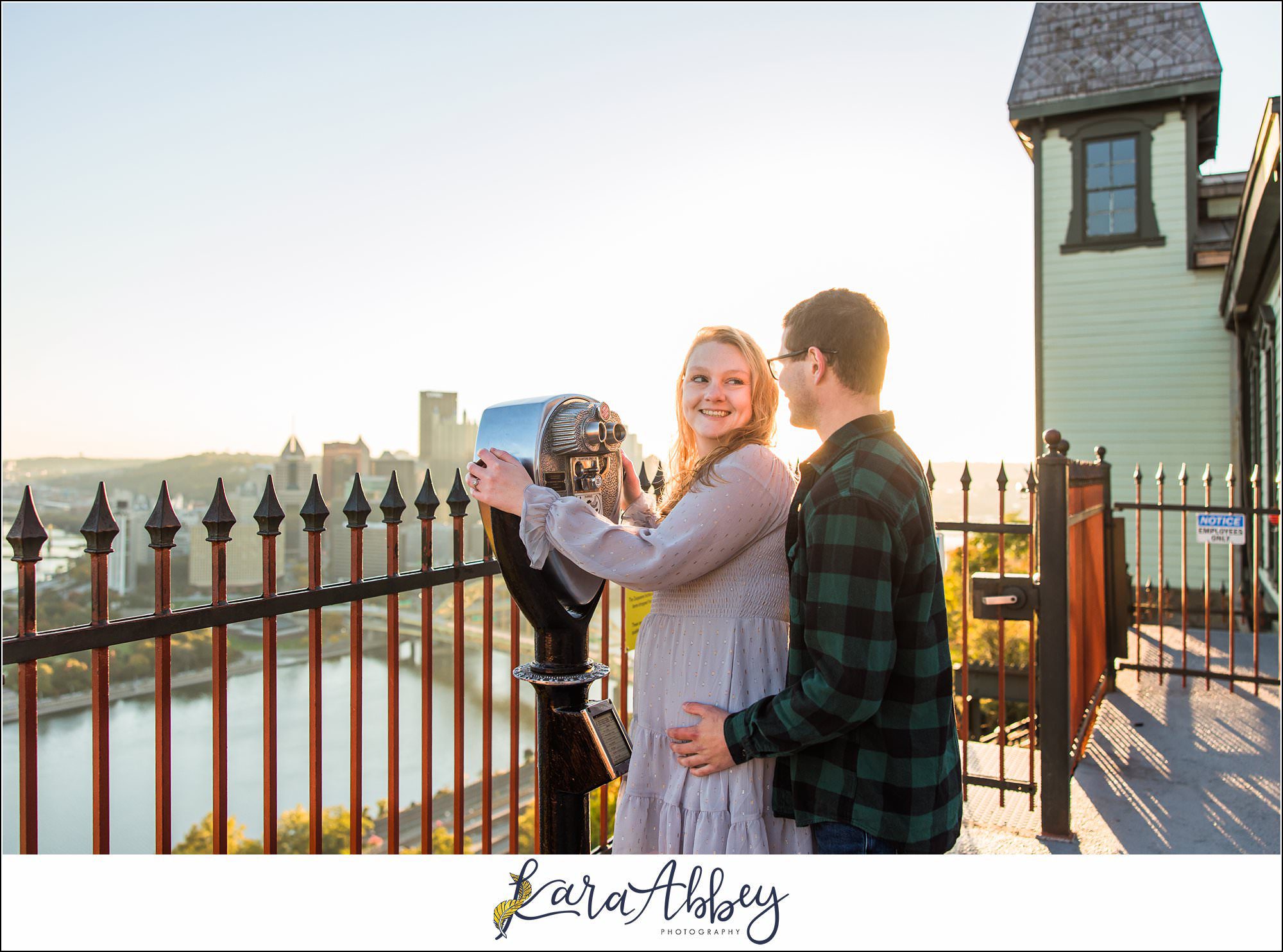 Sunrise Engagement Session on Mount Washington Pittsburgh PA