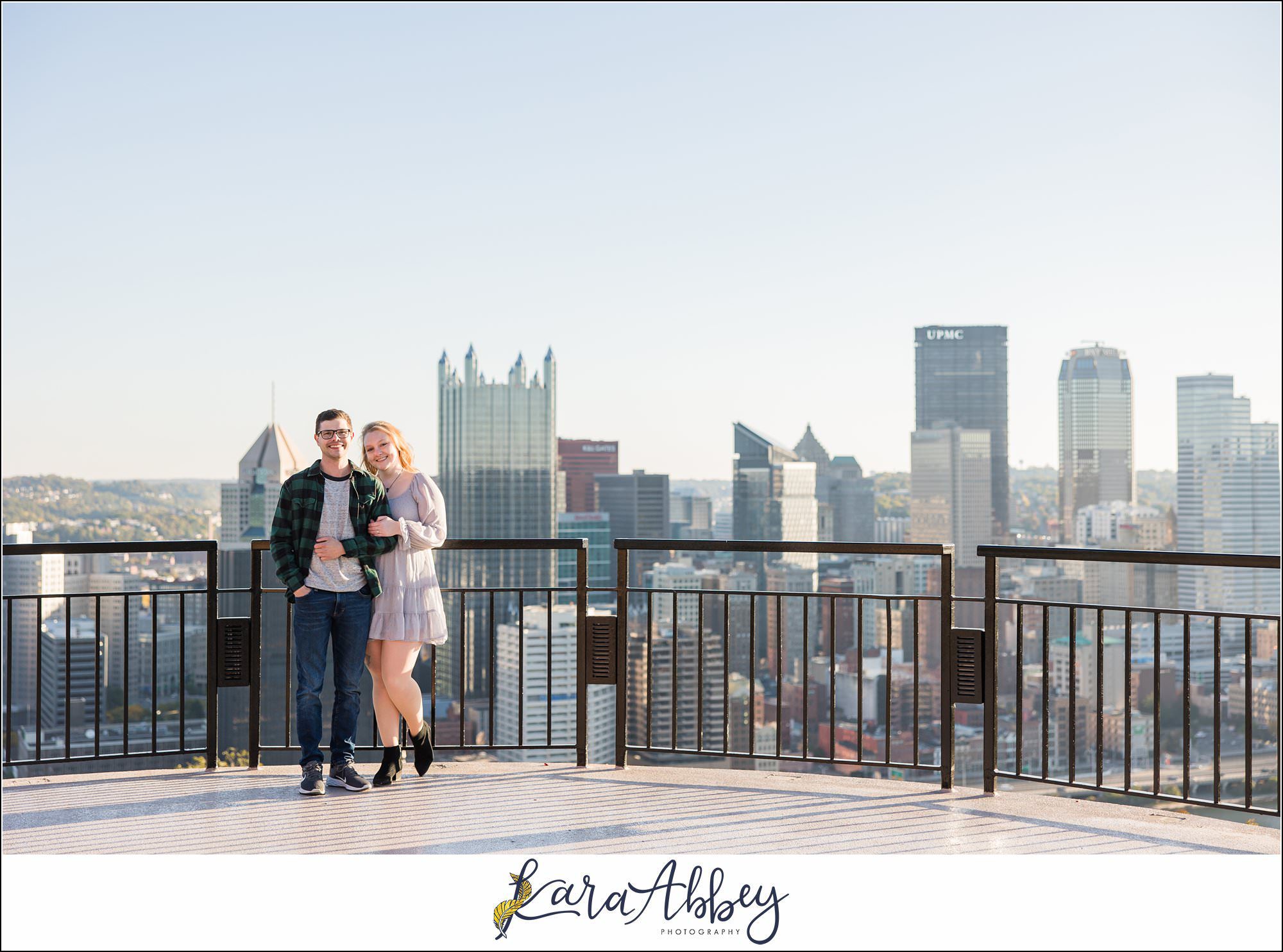 Sunrise Engagement Session on Mount Washington Pittsburgh PA