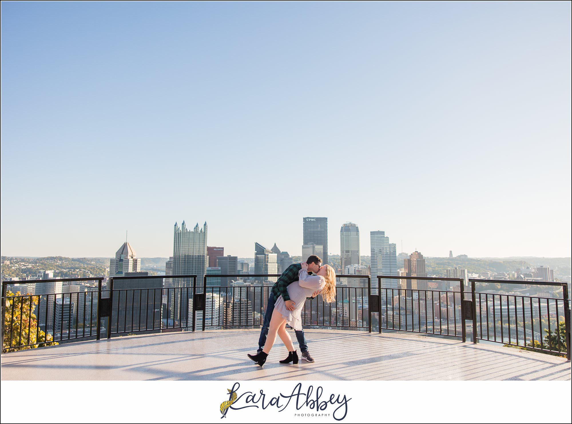 Sunrise Engagement Session on Mount Washington Pittsburgh PA