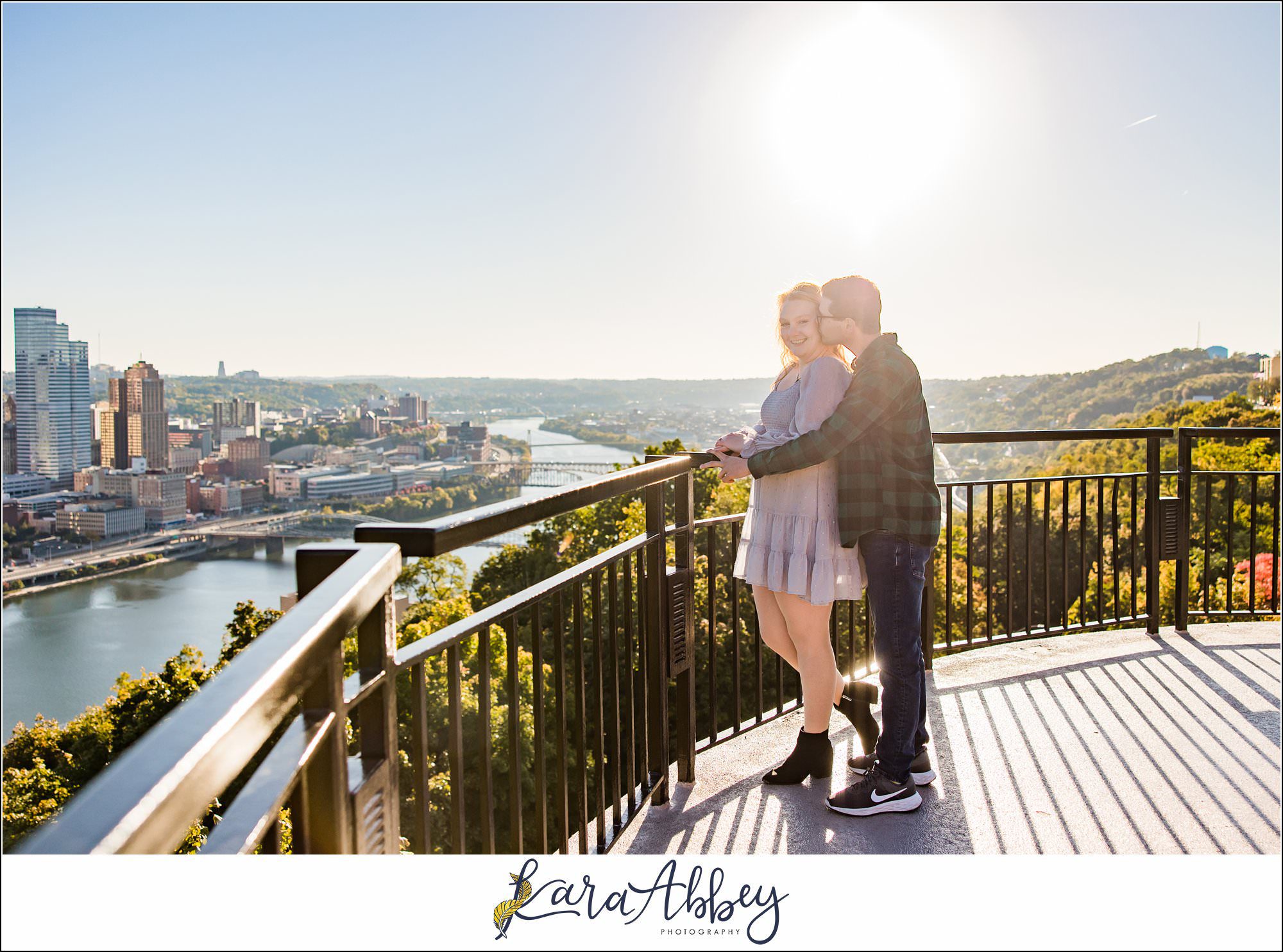 Sunrise Engagement Session on Mount Washington Pittsburgh PA