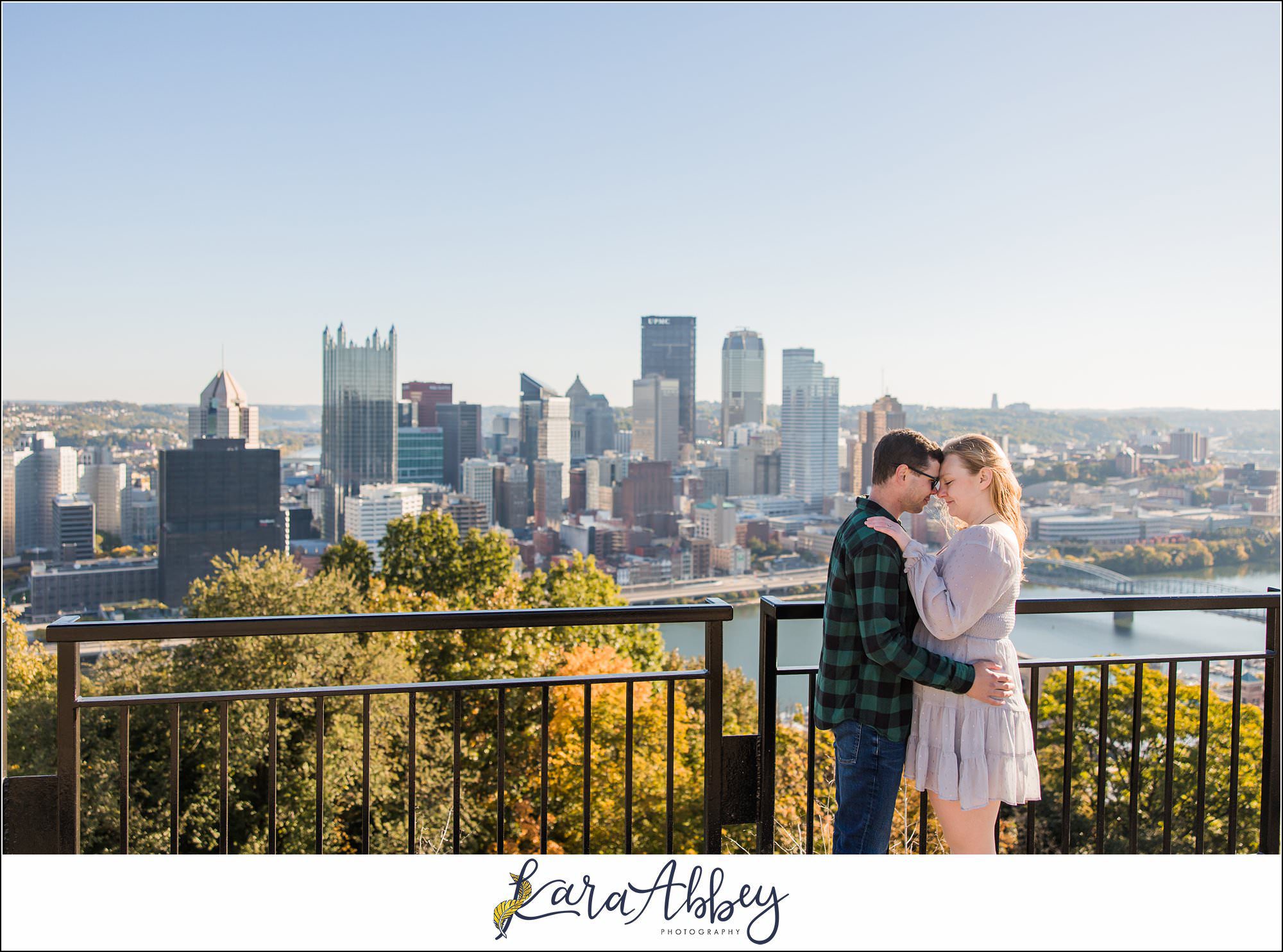 Sunrise Engagement Session on Mount Washington Pittsburgh PA
