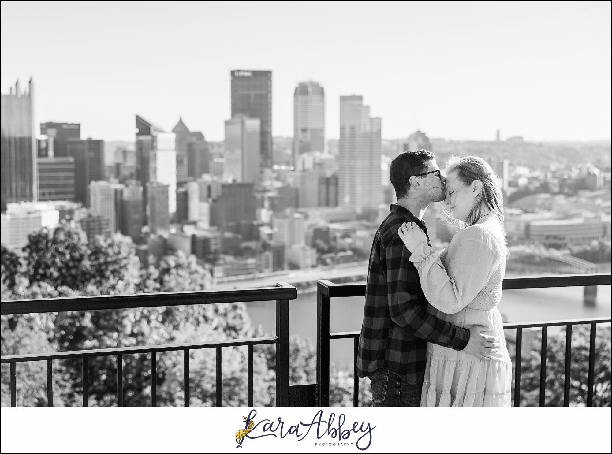 Sunrise Engagement Session on Mount Washington Pittsburgh PA