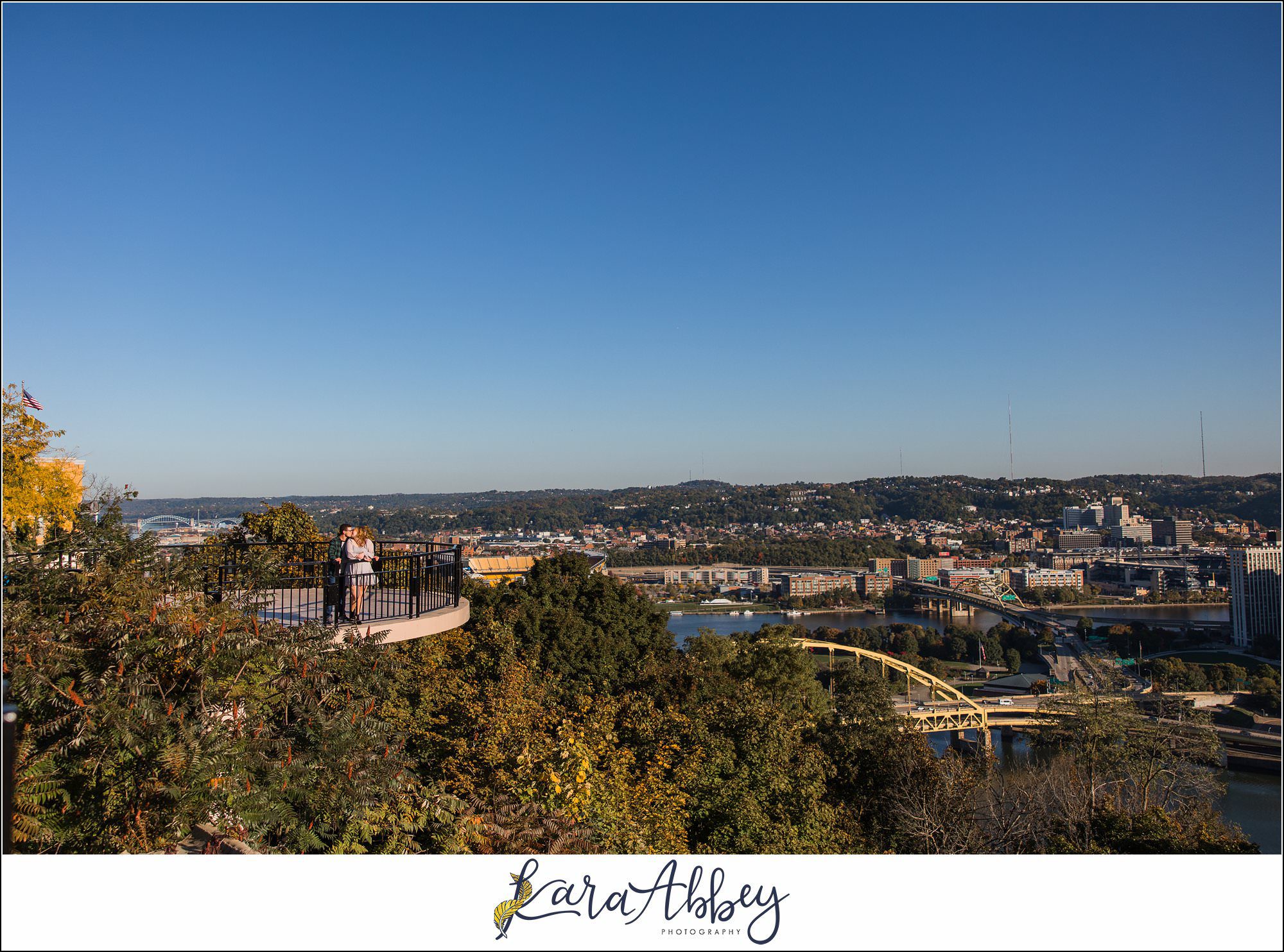 Sunrise Engagement Session on Mount Washington Pittsburgh PA