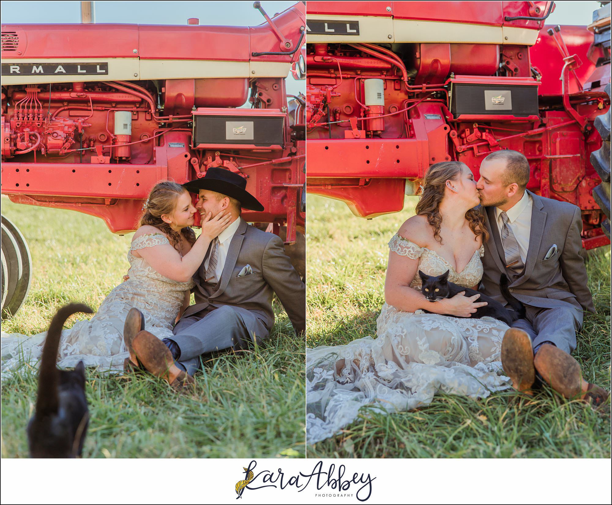 Bride And Her Horses Post-Wedding Portraits in New Alexandia PA