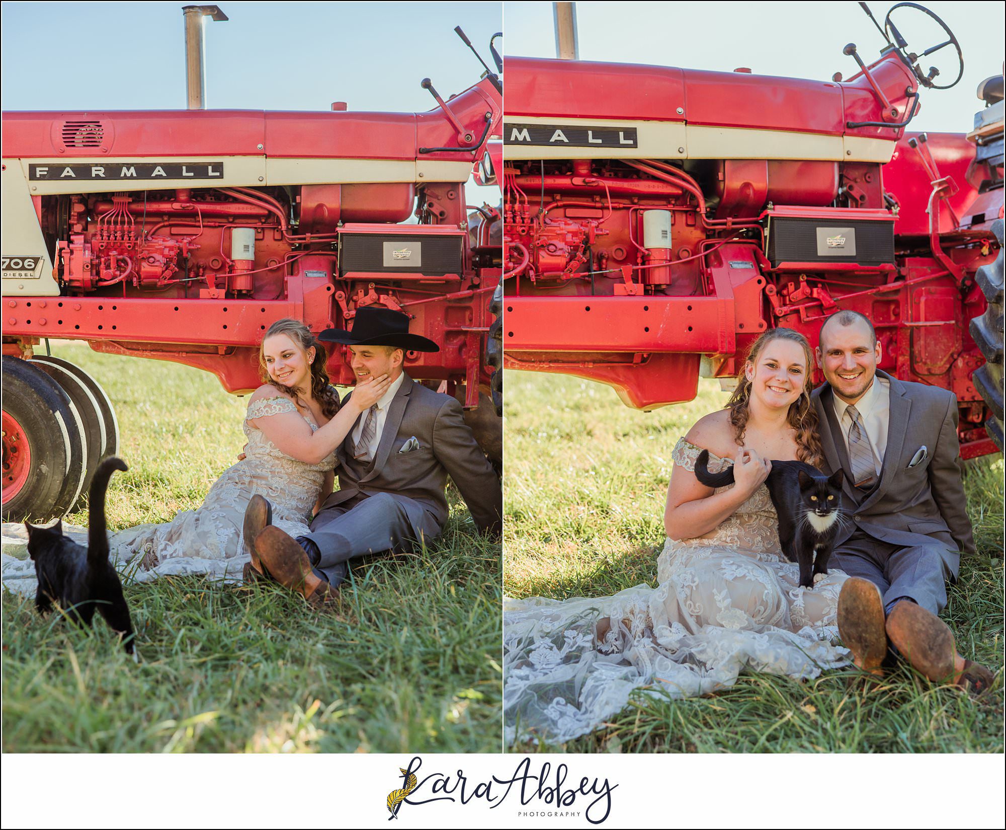Bride And Her Horses Post-Wedding Portraits in New Alexandia PA