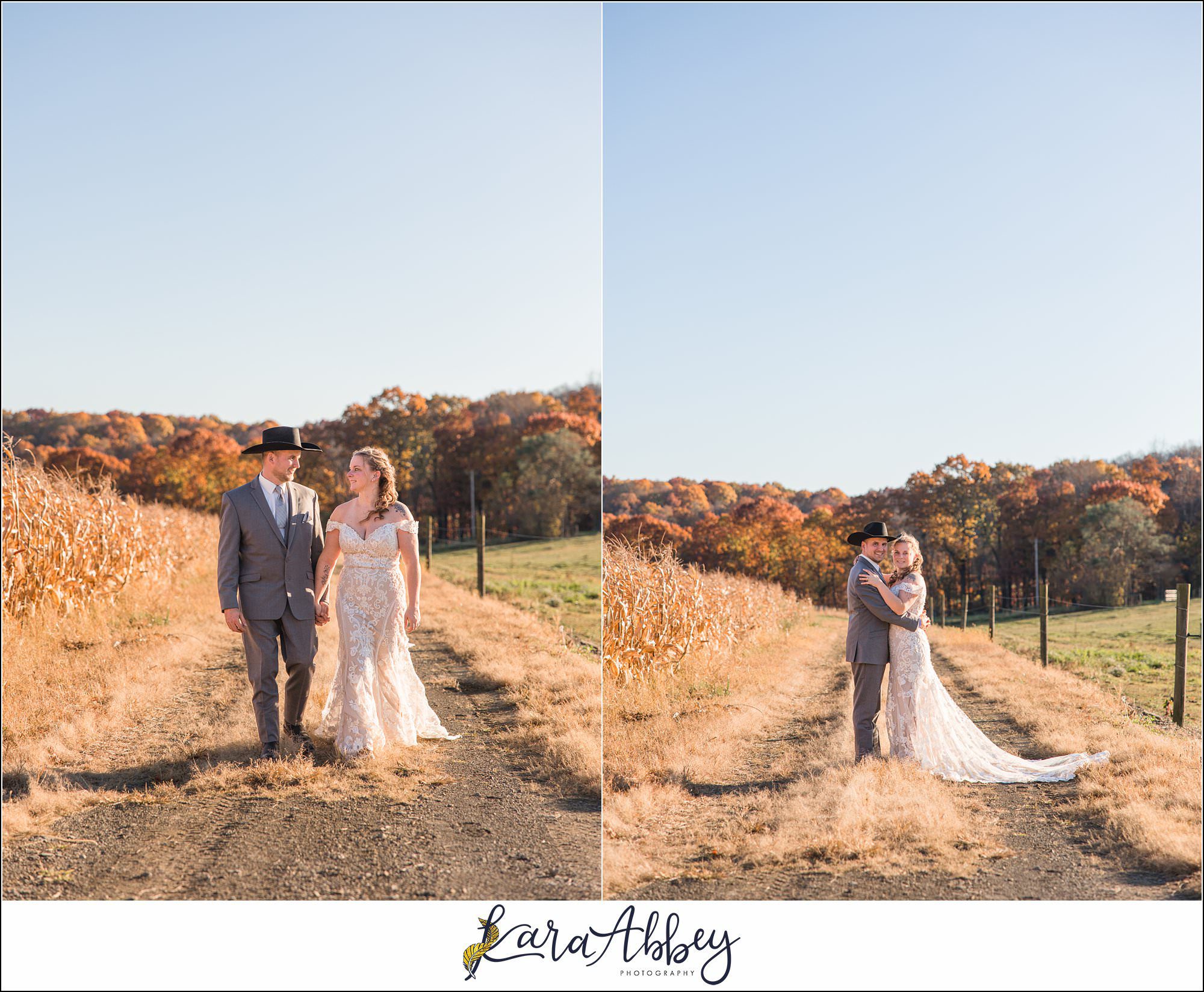Bride And Her Horses Post-Wedding Portraits in New Alexandia PA